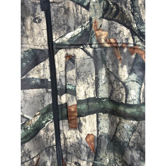 L.L Bean Mens Mossy Oak Camouflage Hunting jacket with removable soft shell flee - Picture 14 of 16
